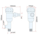 TMC 800GPH 12V Livewell Pump Dual Port