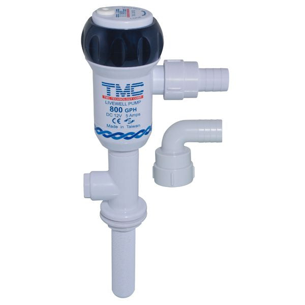 TMC 800GPH 12V Livewell Pump Dual Port