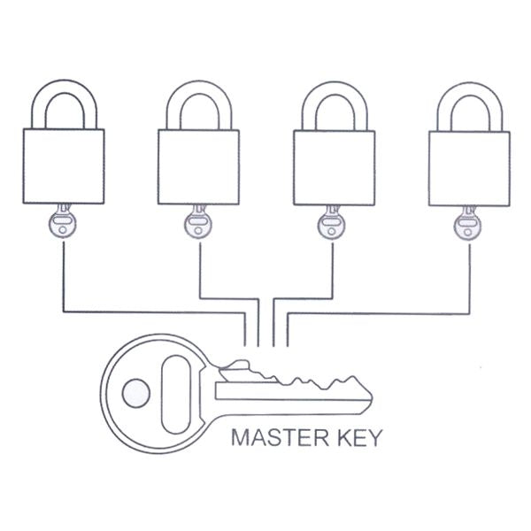 Relaxn Stainless Steel Keyed Alike Padlocks