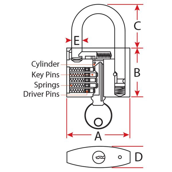 Relaxn Stainless Steel Padlock