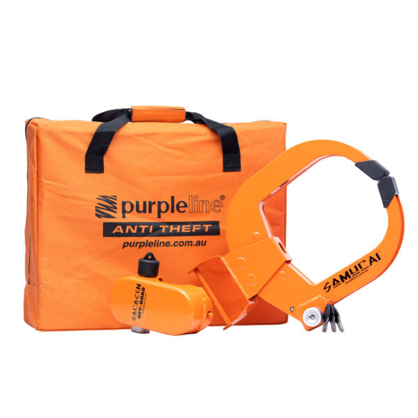 Purple Line Fullstop Complete Off-Road Security Kit (CSK400) Saracen DO35 Hitch Lock & Samurai Wheel Clamp