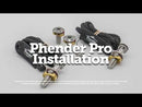 Phender Pro 3/8" Retro-Fit Boat Install Quick Release Fender Set (2 x Pins with Ropes + 4 x Receivers)